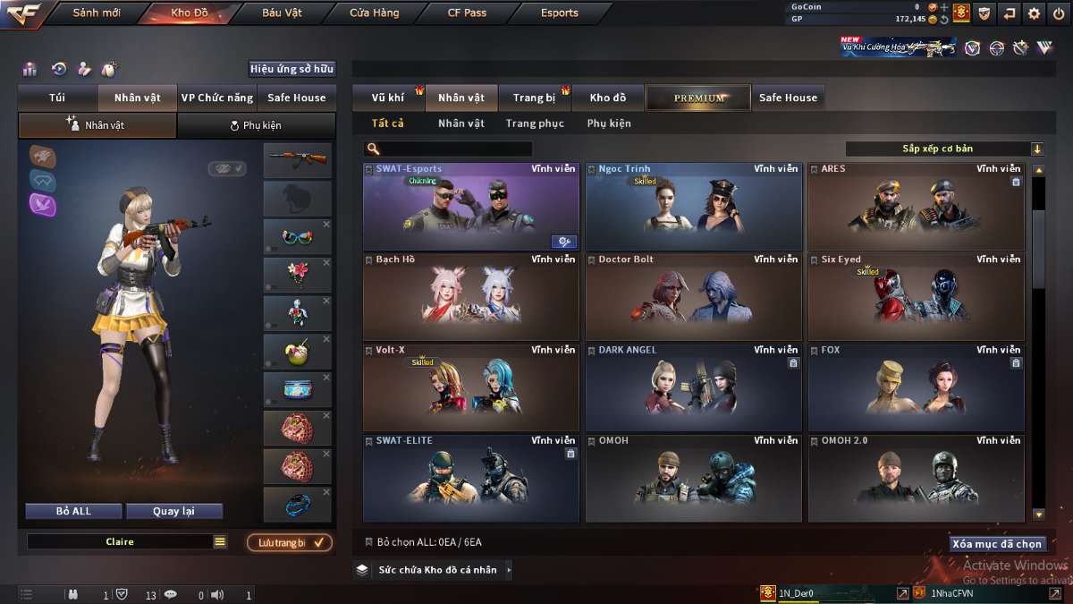 shop acc cf uy tin gia re